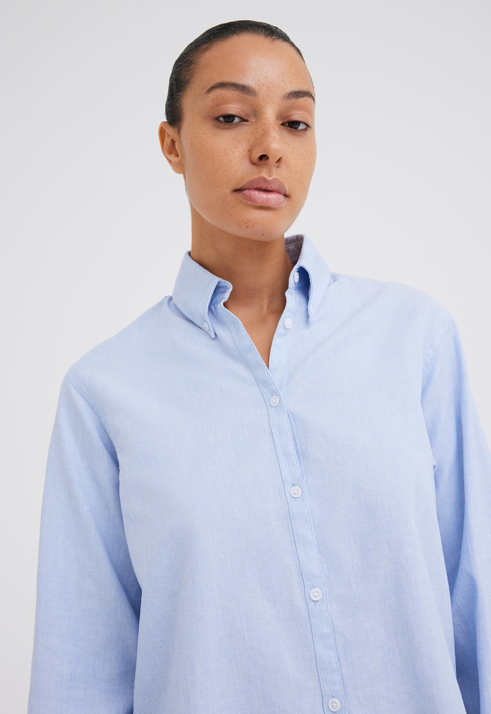 Jac+Jack Carpe Oxford Shirt - Pale Blue